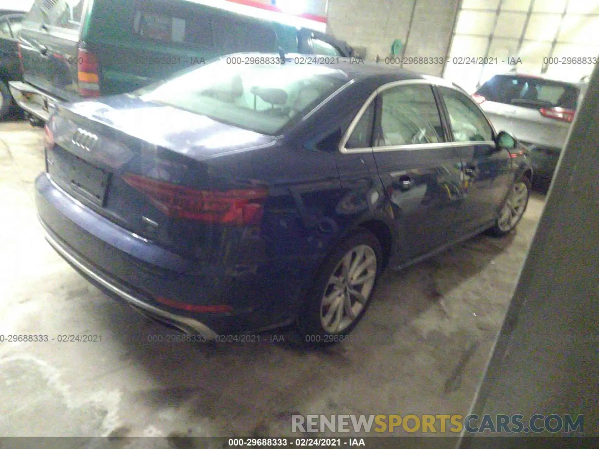 4 Photograph of a damaged car WAUDNAF44KN018328 AUDI A4 2019