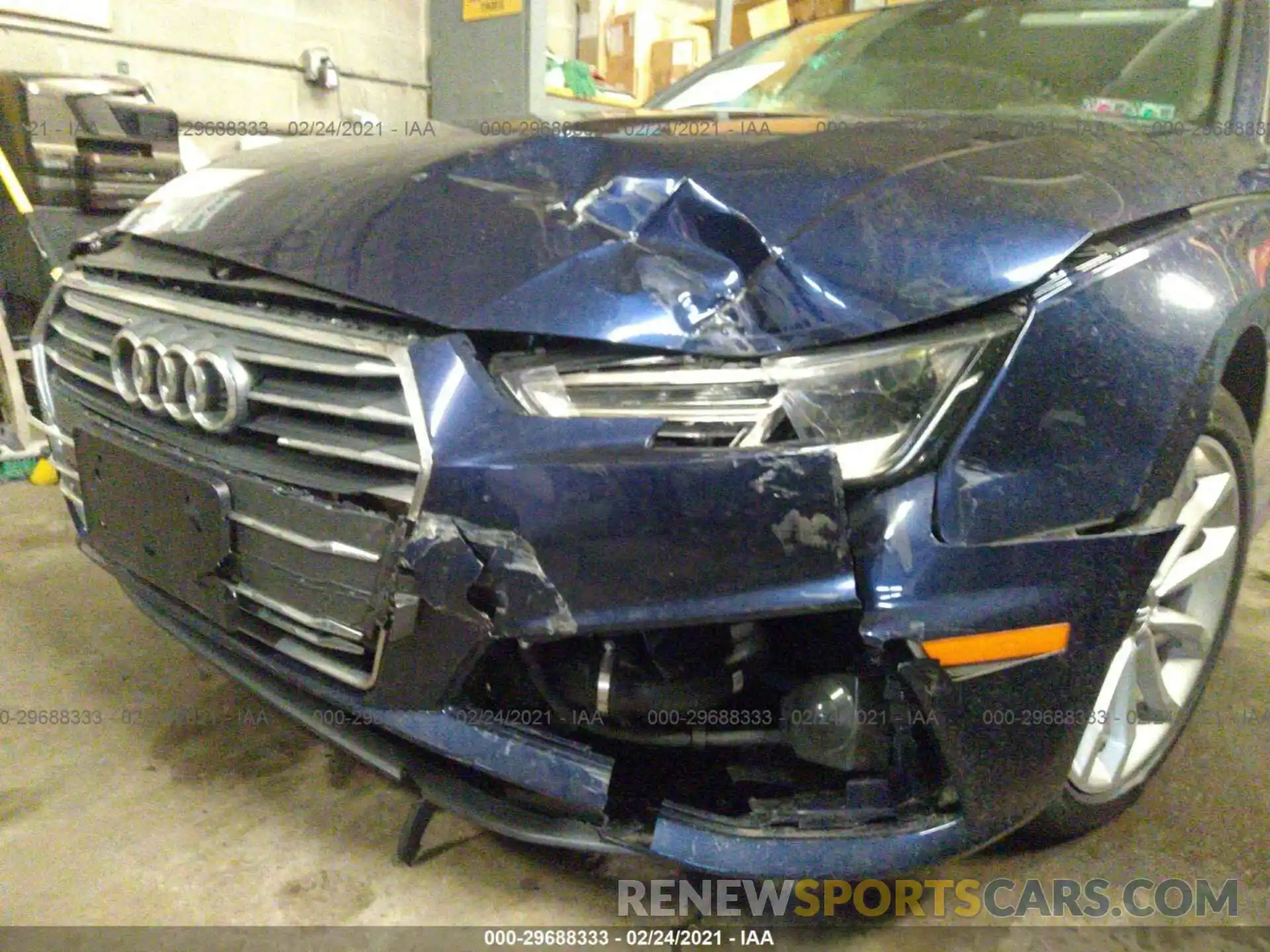 6 Photograph of a damaged car WAUDNAF44KN018328 AUDI A4 2019