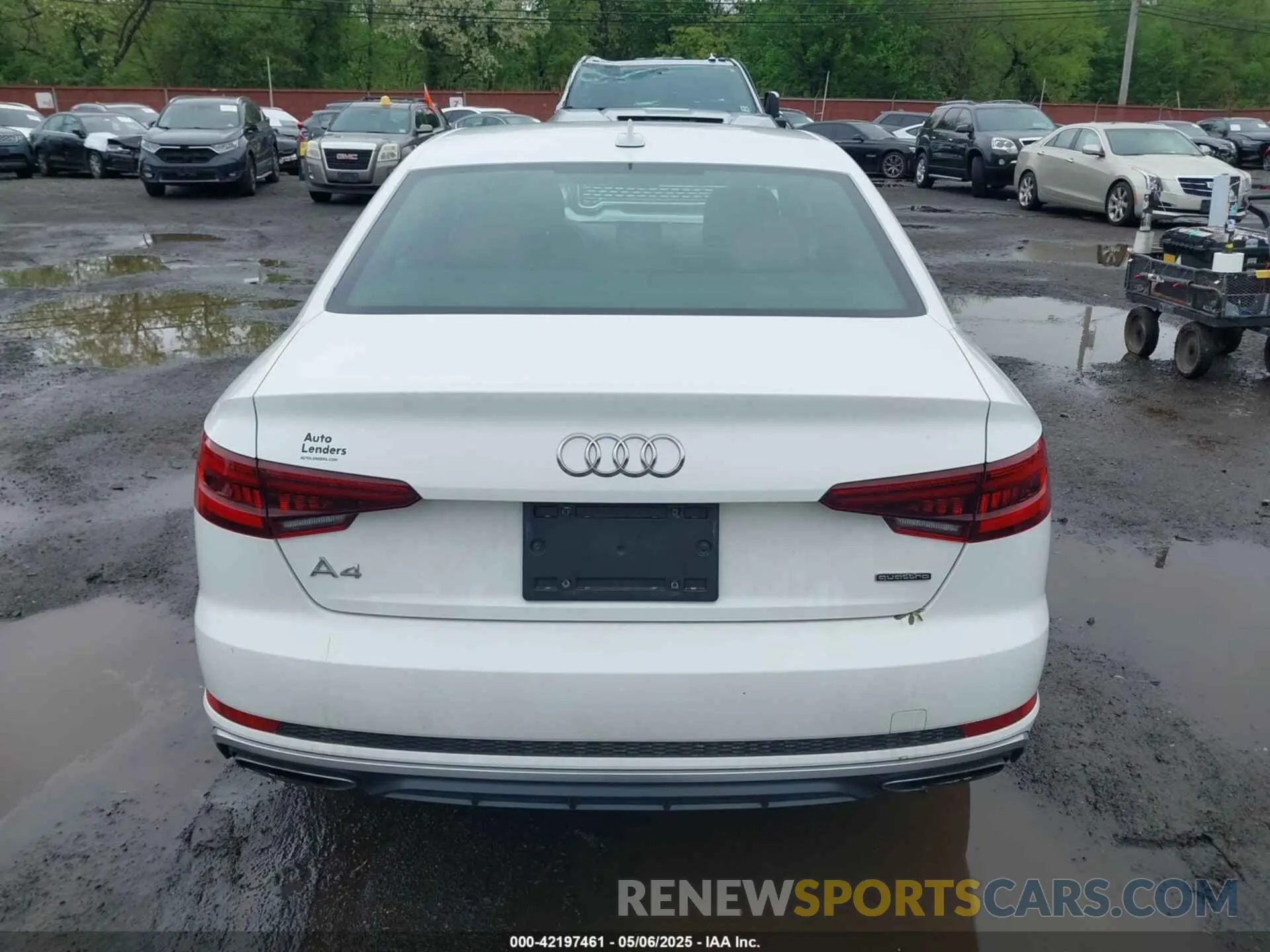16 Photograph of a damaged car WAUDNAF44KN019219 AUDI A4 2019