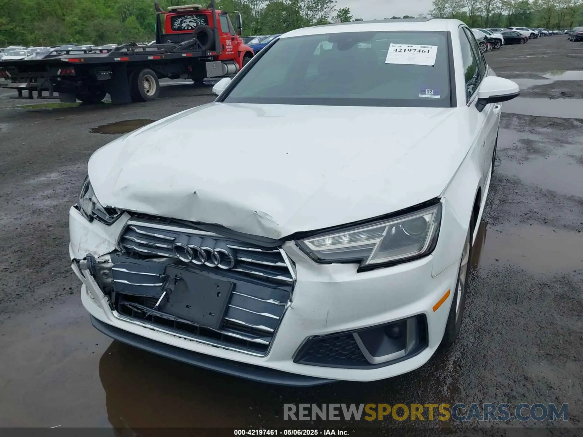 6 Photograph of a damaged car WAUDNAF44KN019219 AUDI A4 2019