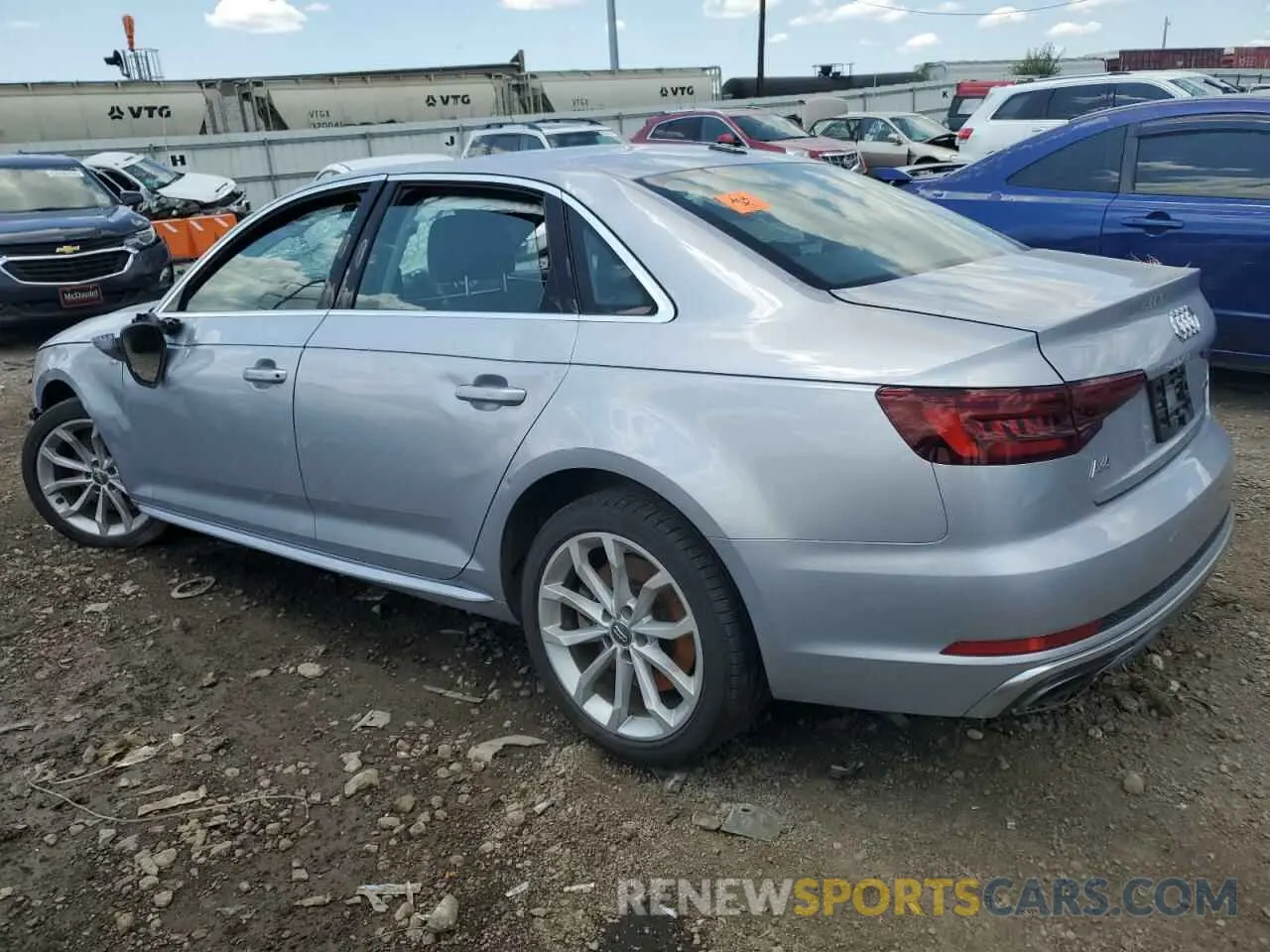 2 Photograph of a damaged car WAUDNAF45KA003246 AUDI A4 2019