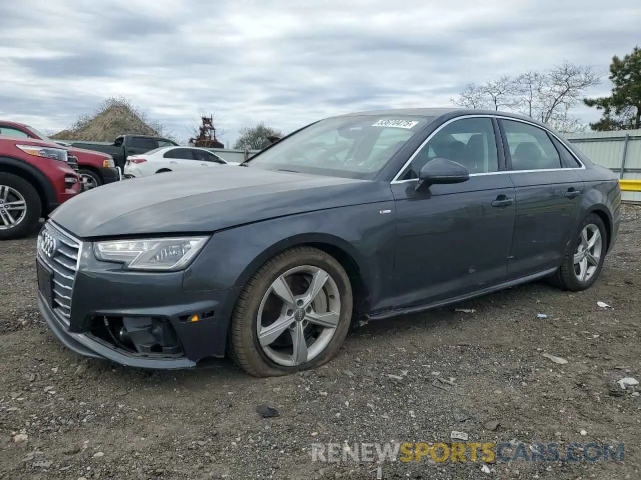 1 Photograph of a damaged car WAUDNAF45KA030818 AUDI A4 2019