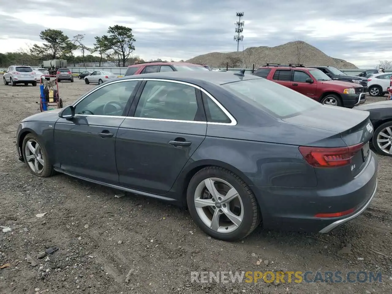 2 Photograph of a damaged car WAUDNAF45KA030818 AUDI A4 2019