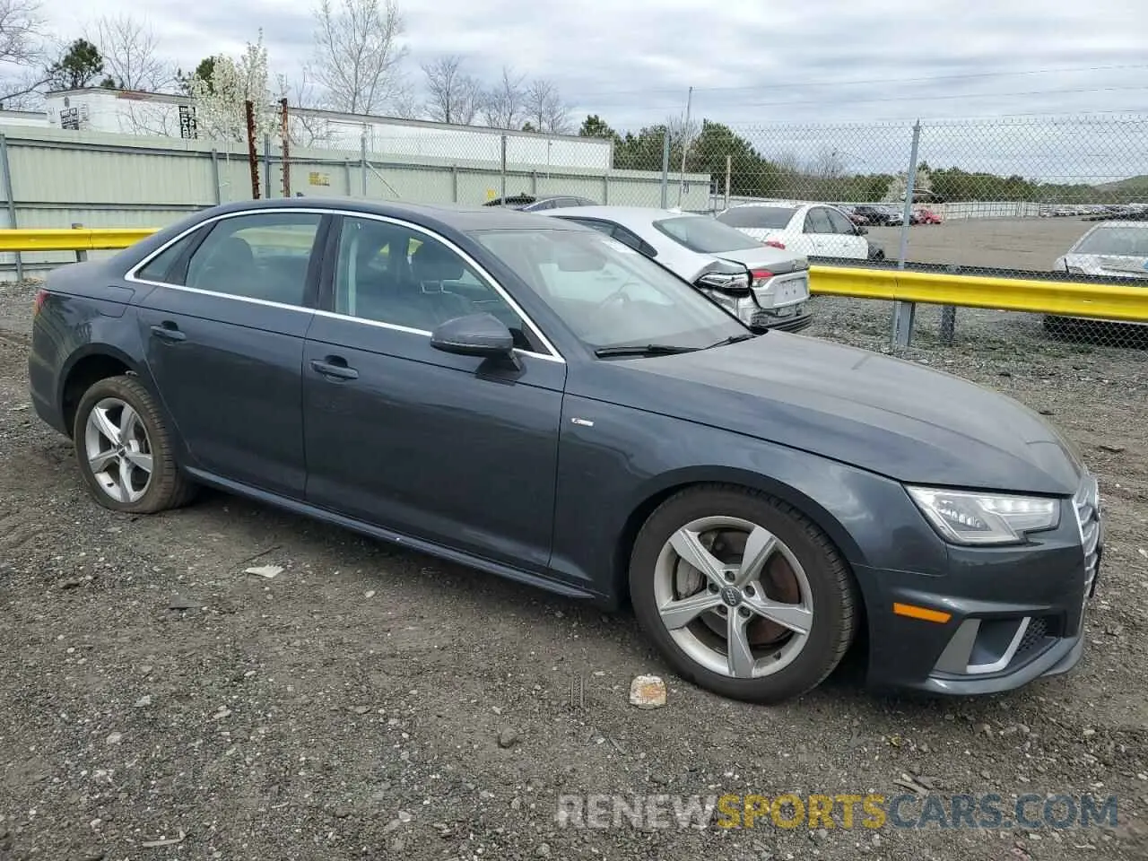4 Photograph of a damaged car WAUDNAF45KA030818 AUDI A4 2019