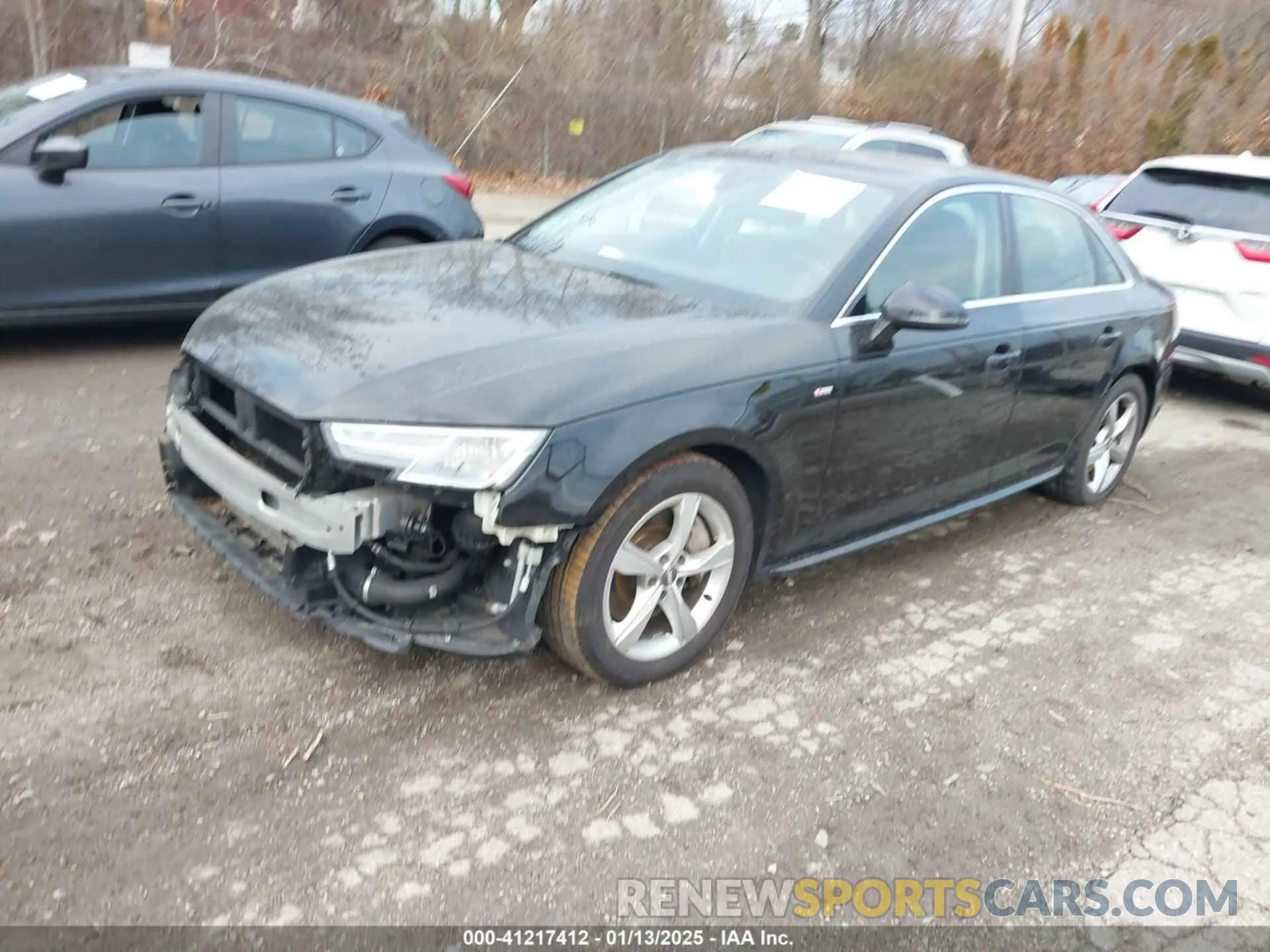 2 Photograph of a damaged car WAUDNAF45KA108157 AUDI A4 2019
