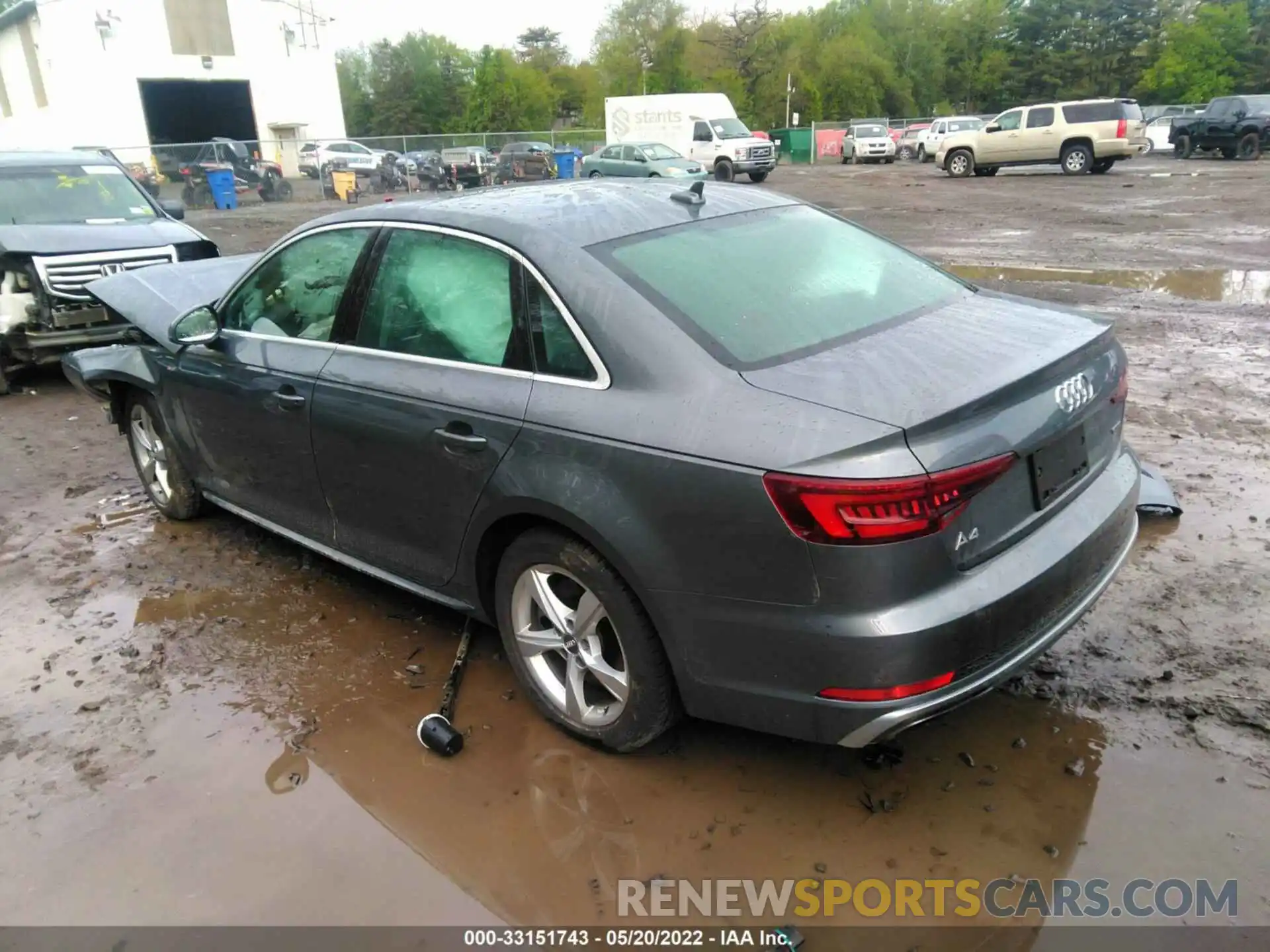 3 Photograph of a damaged car WAUDNAF45KA112032 AUDI A4 2019