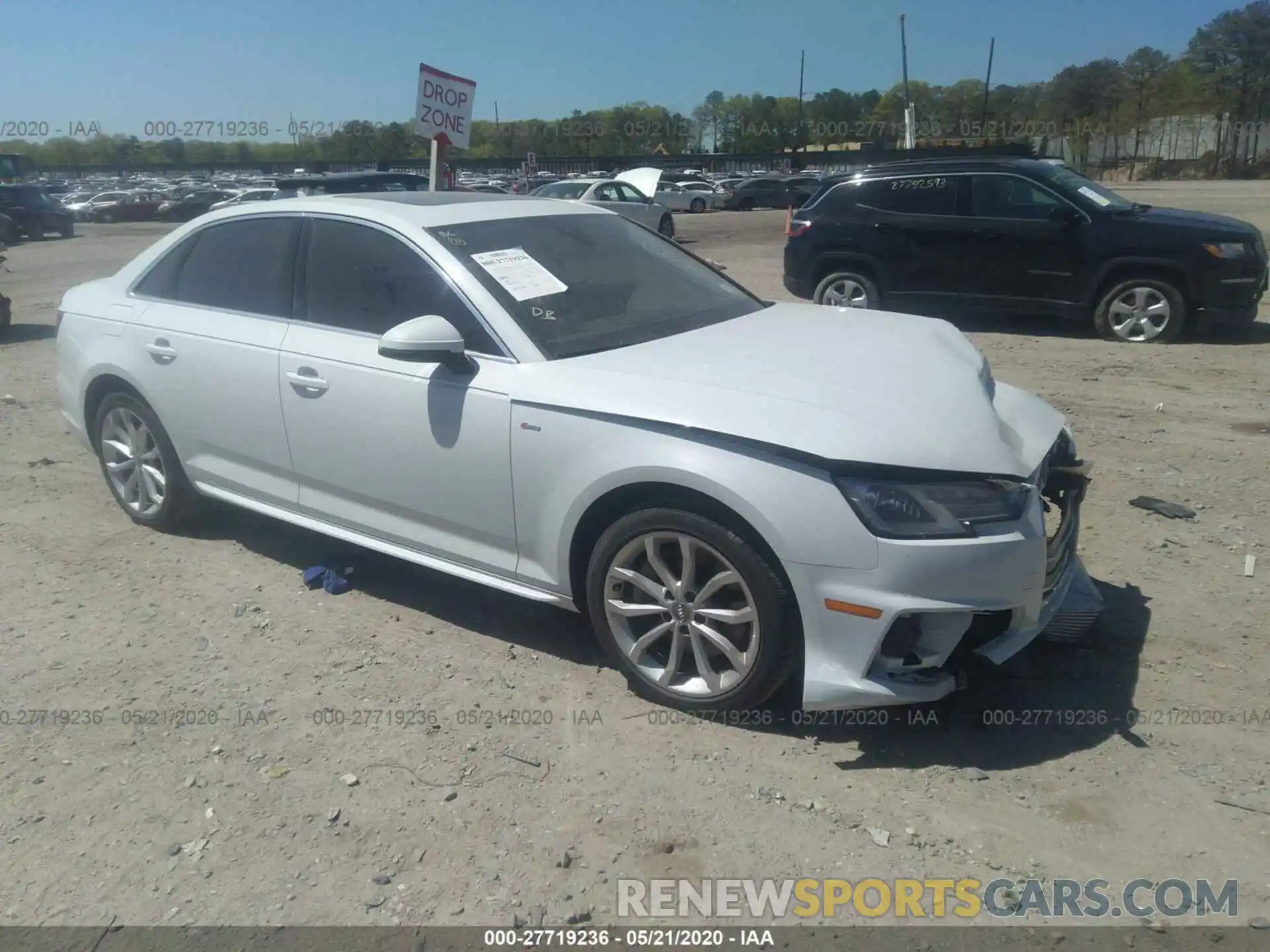 1 Photograph of a damaged car WAUDNAF46KA014112 AUDI A4 2019