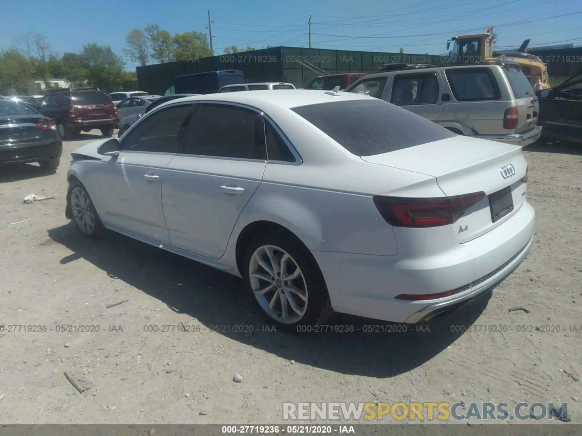 3 Photograph of a damaged car WAUDNAF46KA014112 AUDI A4 2019