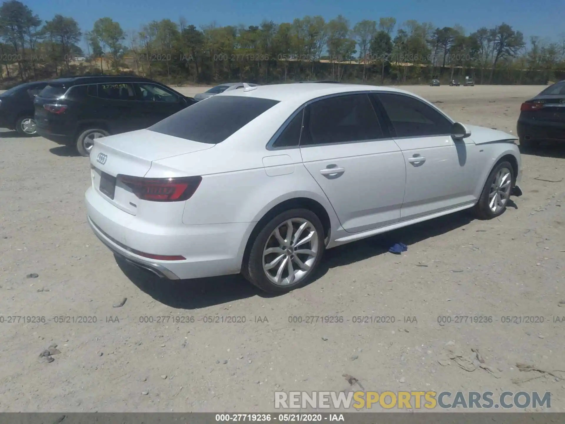 4 Photograph of a damaged car WAUDNAF46KA014112 AUDI A4 2019