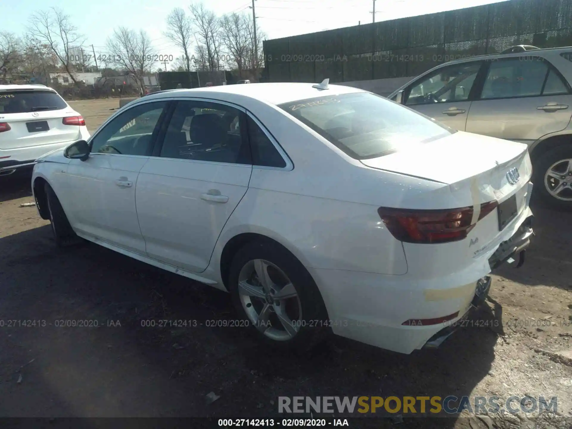 3 Photograph of a damaged car WAUDNAF46KA116803 AUDI A4 2019