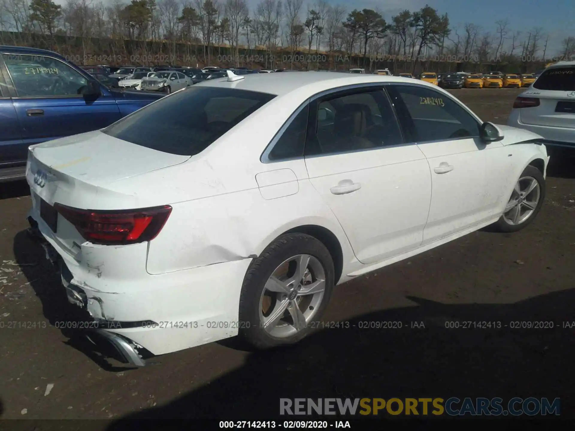 4 Photograph of a damaged car WAUDNAF46KA116803 AUDI A4 2019