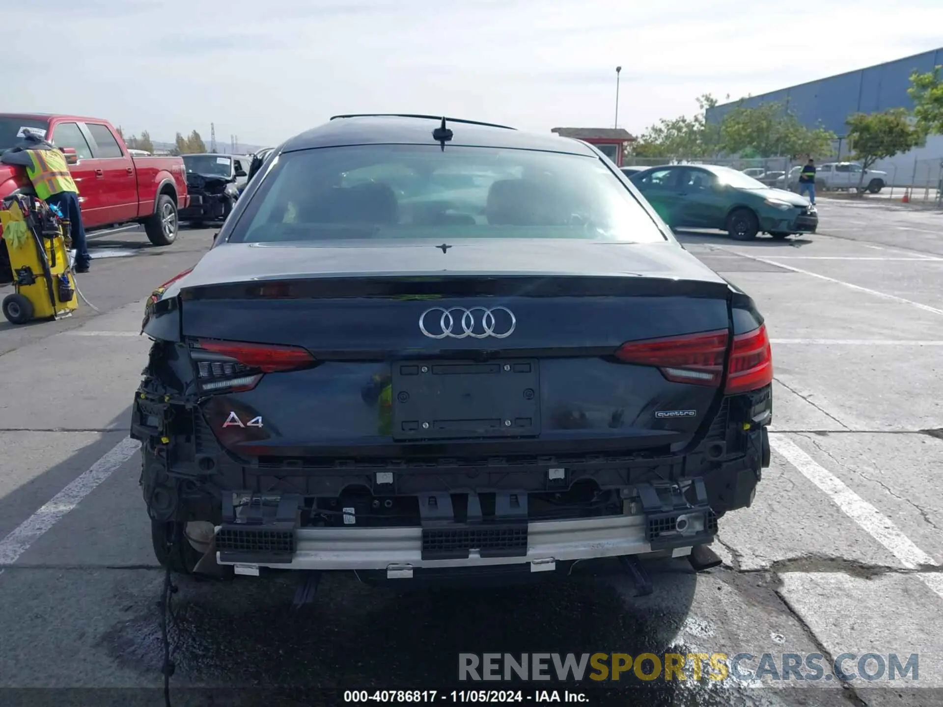16 Photograph of a damaged car WAUDNAF46KN013468 AUDI A4 2019