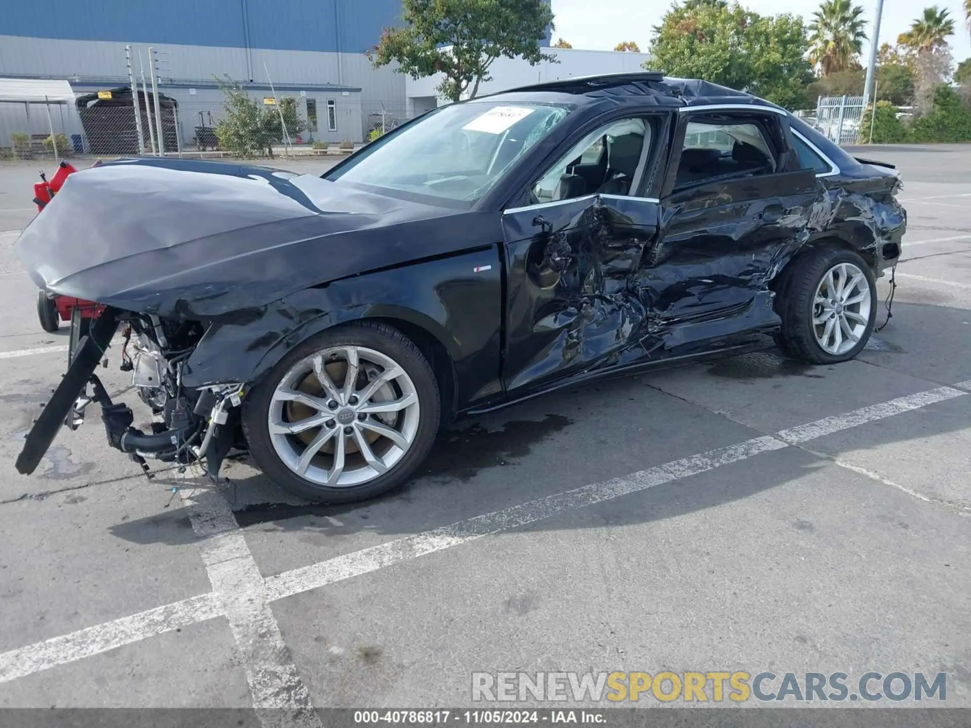 2 Photograph of a damaged car WAUDNAF46KN013468 AUDI A4 2019