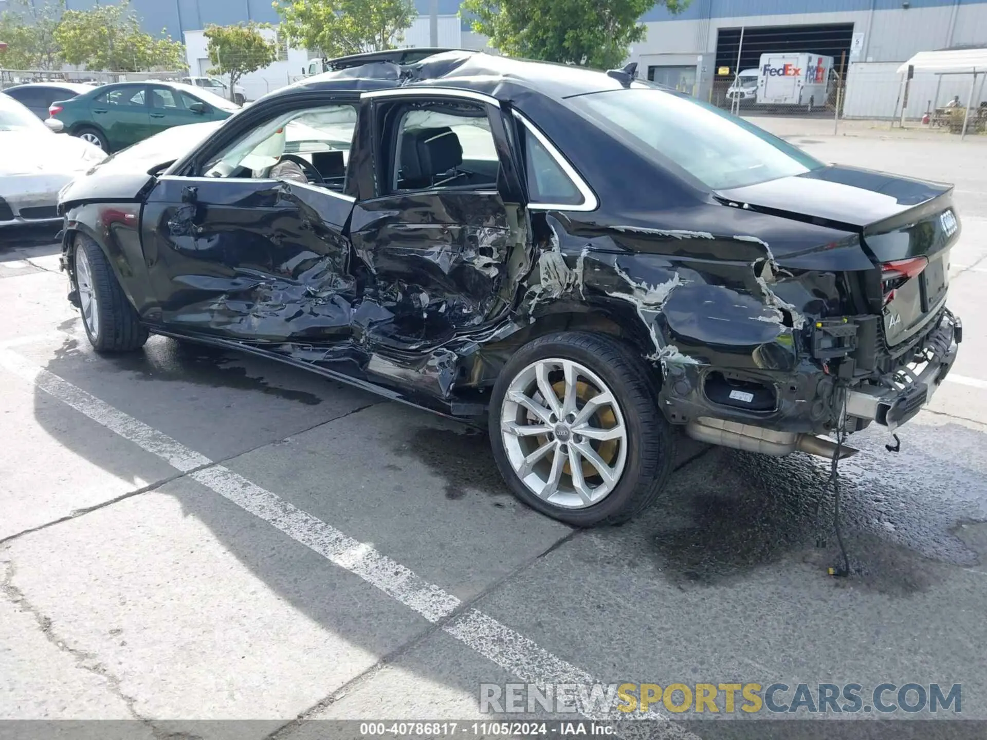 3 Photograph of a damaged car WAUDNAF46KN013468 AUDI A4 2019