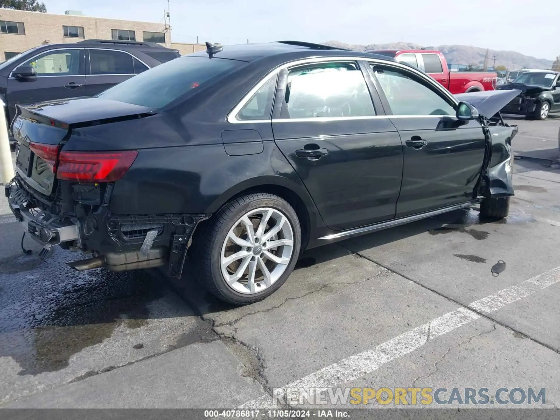 4 Photograph of a damaged car WAUDNAF46KN013468 AUDI A4 2019
