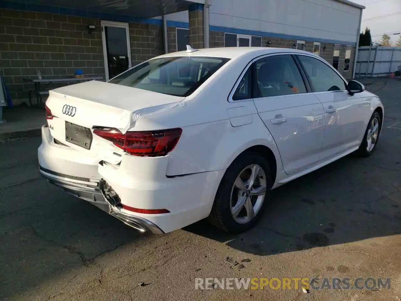 3 Photograph of a damaged car WAUDNAF47KA015589 AUDI A4 2019