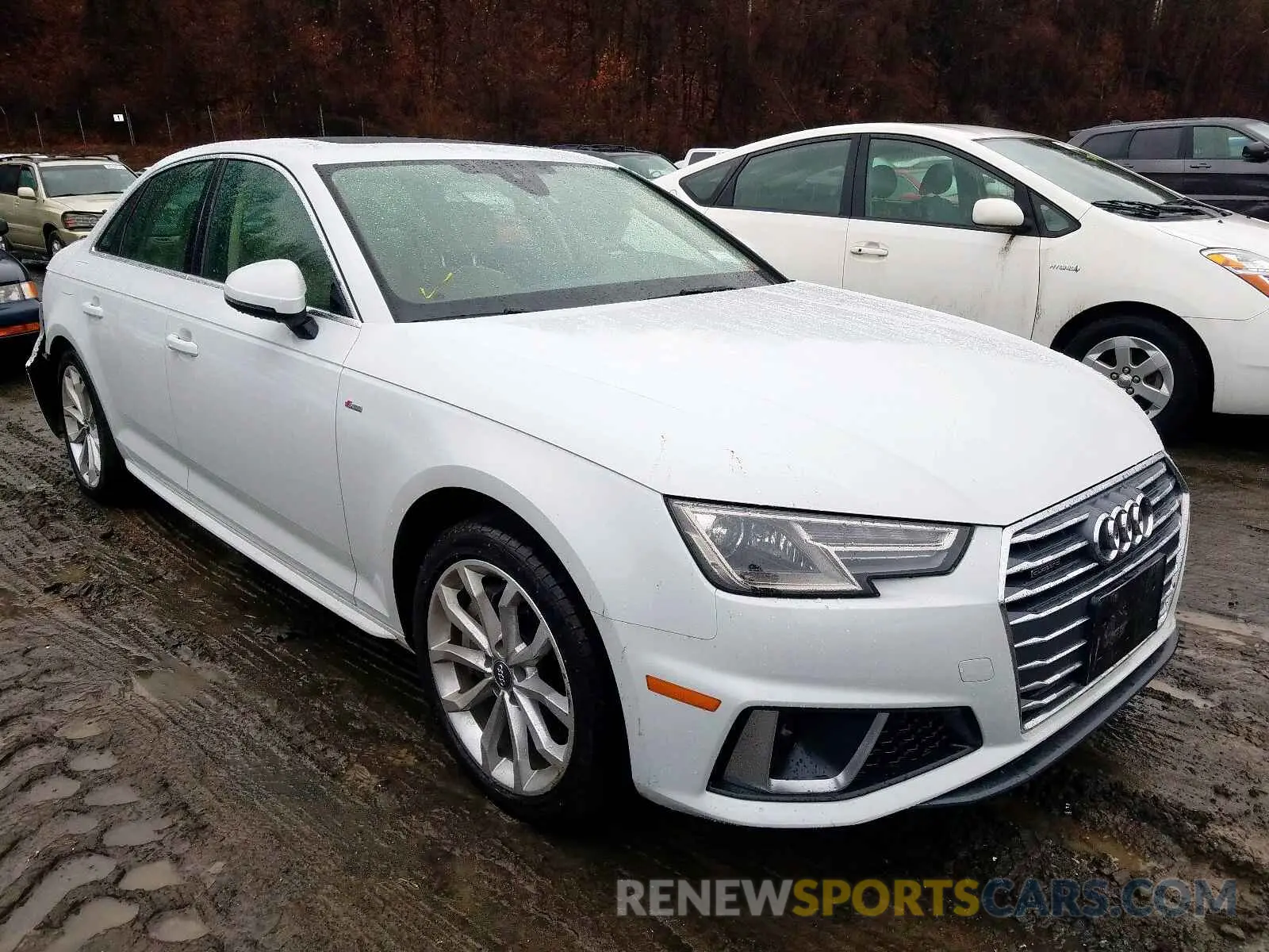 1 Photograph of a damaged car WAUDNAF48KA025550 AUDI A4 2019