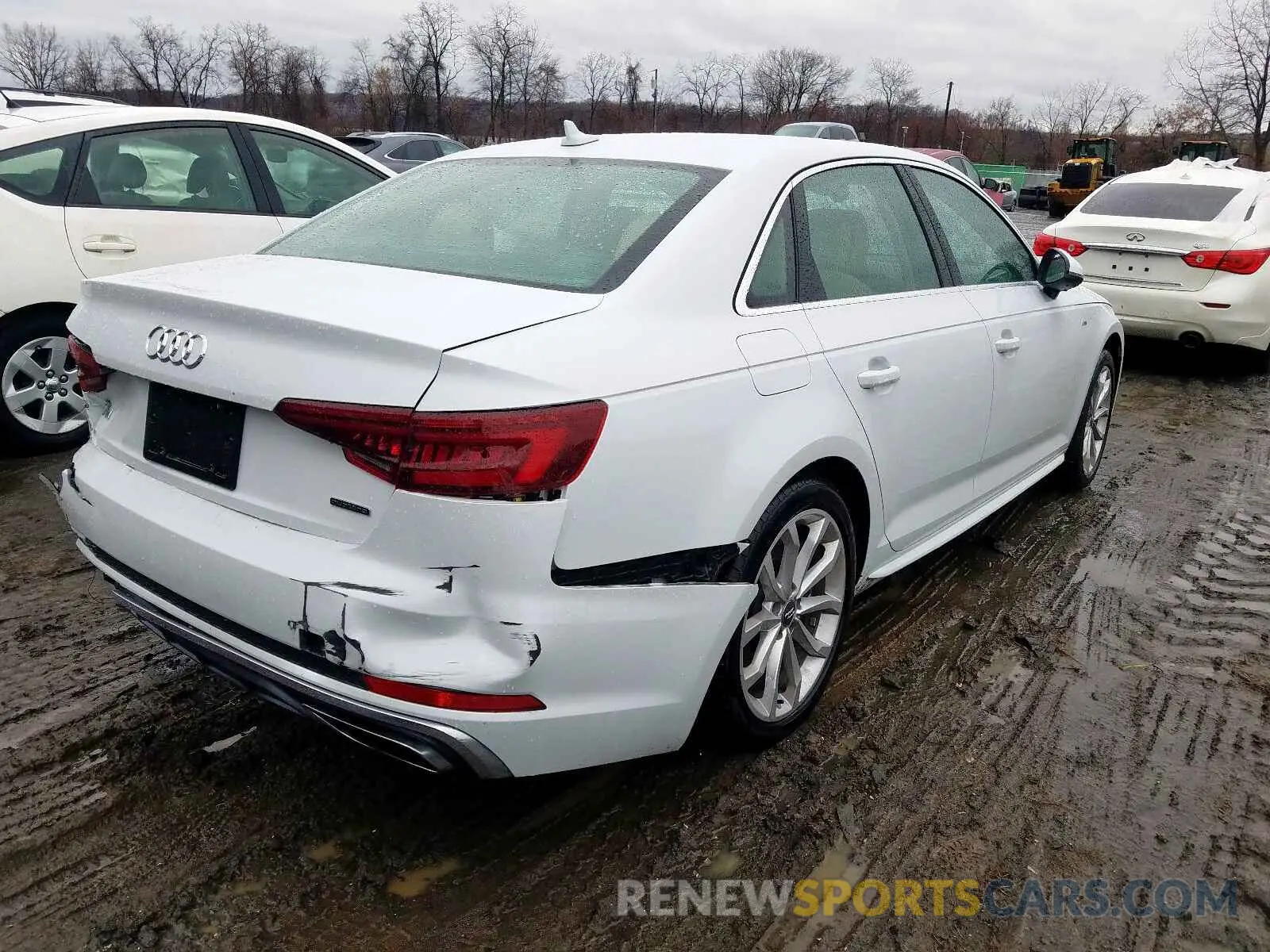 4 Photograph of a damaged car WAUDNAF48KA025550 AUDI A4 2019