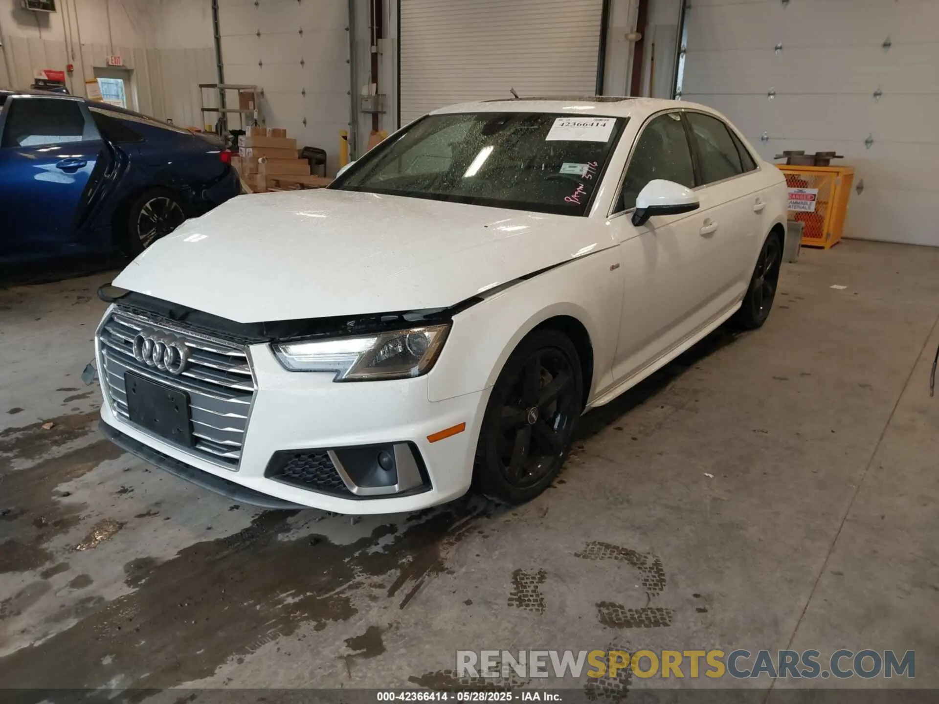 2 Photograph of a damaged car WAUDNAF48KN006036 AUDI A4 2019