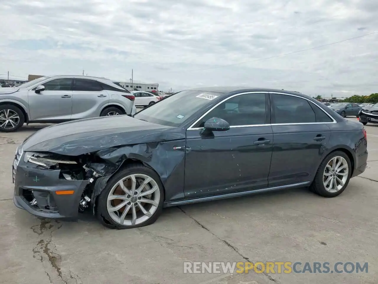 1 Photograph of a damaged car WAUDNAF48KN018509 AUDI A4 2019