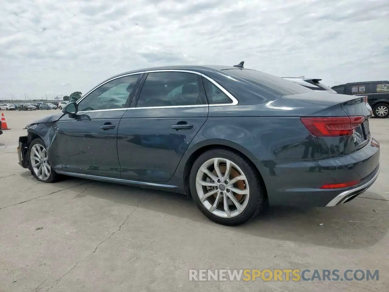 2 Photograph of a damaged car WAUDNAF48KN018509 AUDI A4 2019