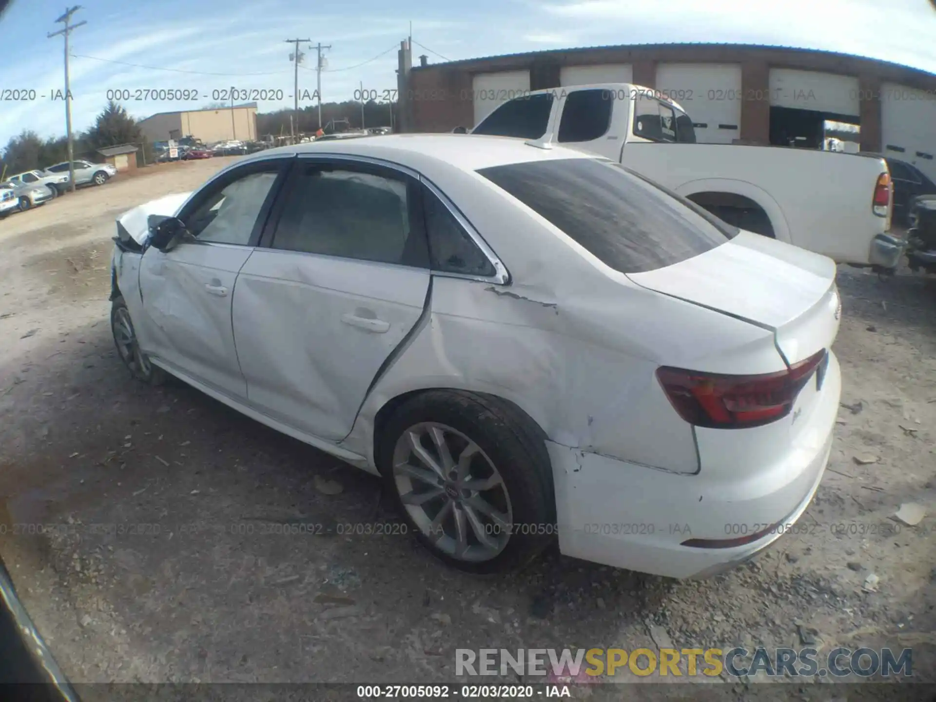 3 Photograph of a damaged car WAUDNAF49KN004974 AUDI A4 2019