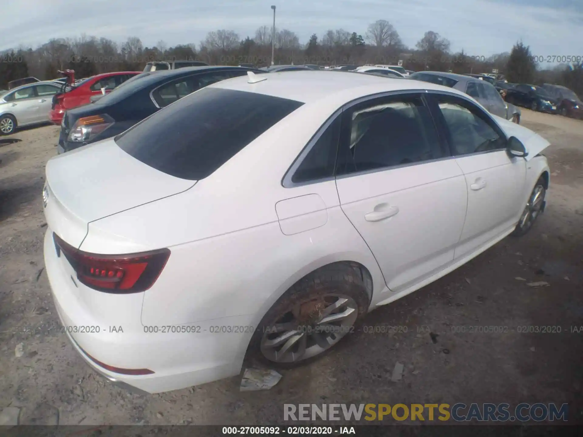 4 Photograph of a damaged car WAUDNAF49KN004974 AUDI A4 2019