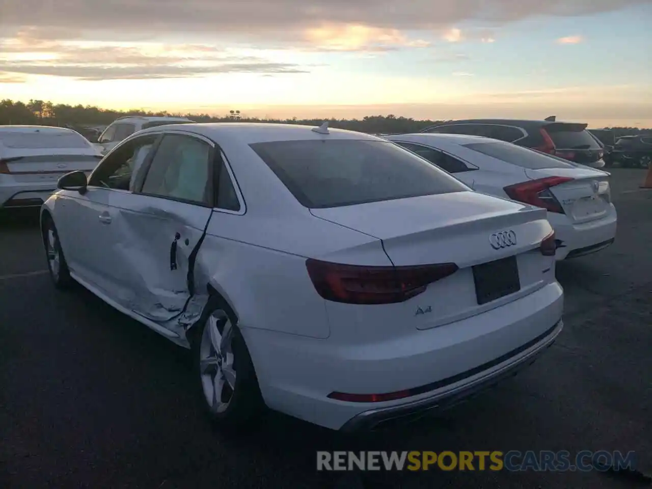 3 Photograph of a damaged car WAUDNAF49KN016560 AUDI A4 2019