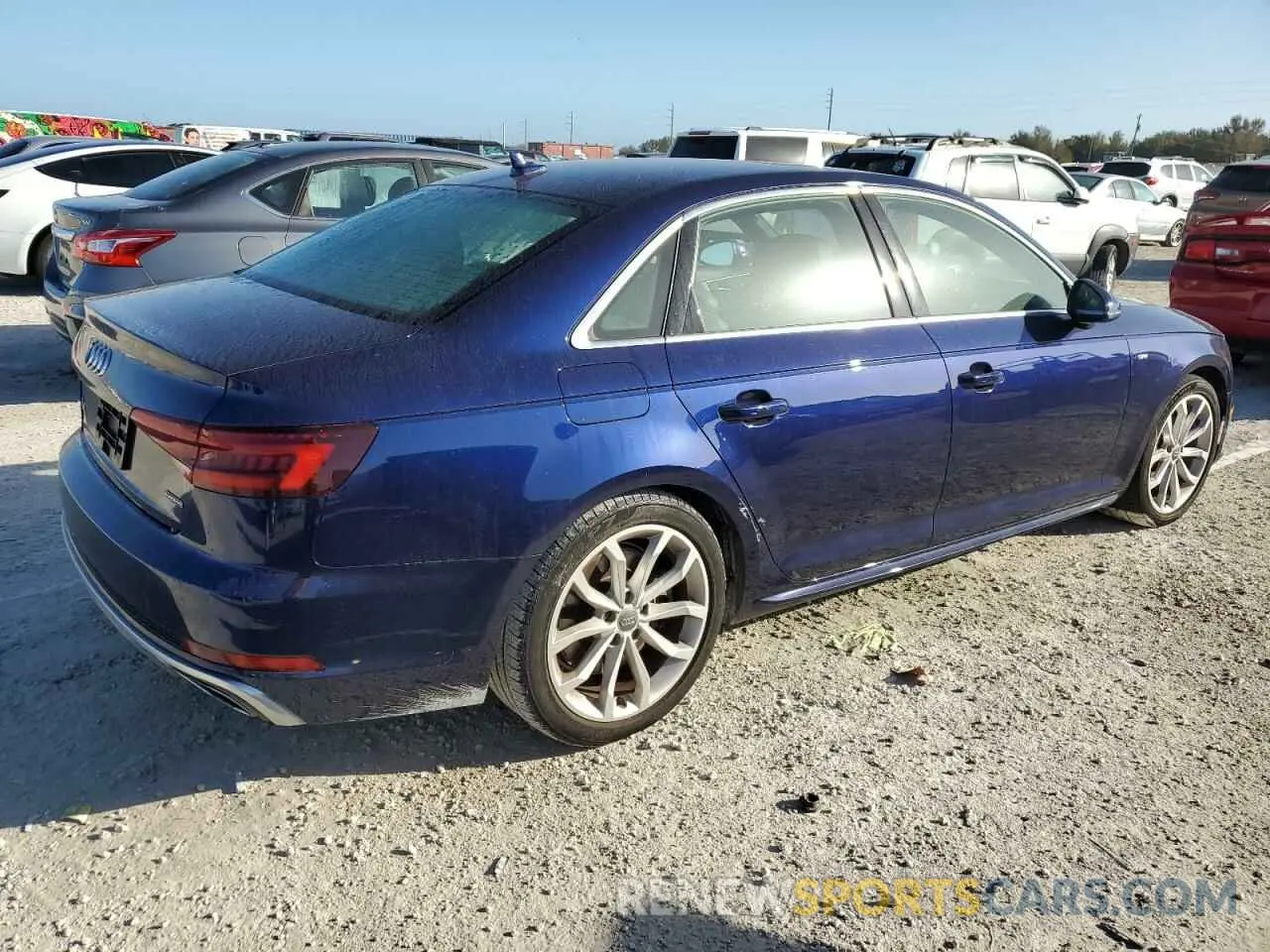 3 Photograph of a damaged car WAUDNAF4XKA004649 AUDI A4 2019