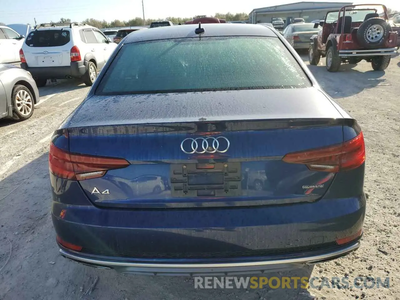 6 Photograph of a damaged car WAUDNAF4XKA004649 AUDI A4 2019