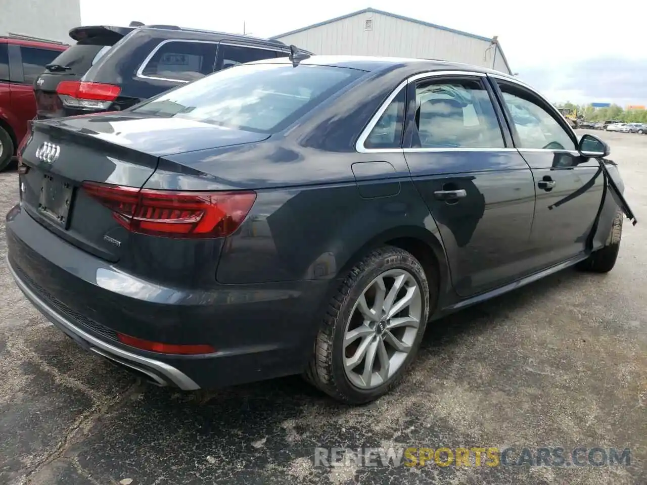 4 Photograph of a damaged car WAUDNAF4XKA007065 AUDI A4 2019