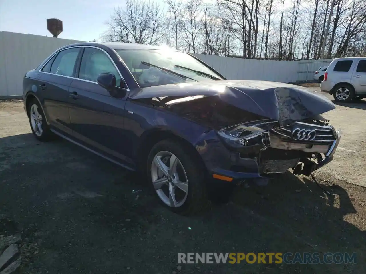 1 Photograph of a damaged car WAUDNAF4XKA013531 AUDI A4 2019