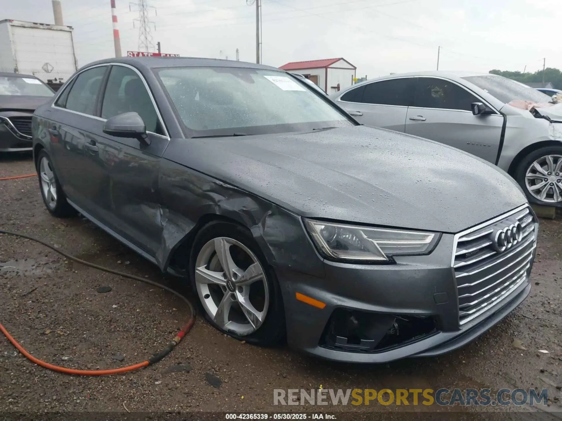 1 Photograph of a damaged car WAUDNAF4XKA022830 AUDI A4 2019