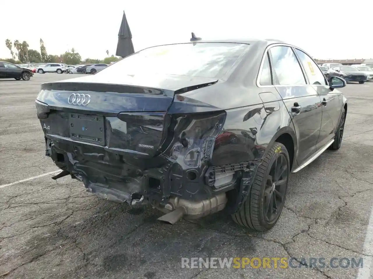 4 Photograph of a damaged car WAUDNAF4XKN002165 AUDI A4 2019