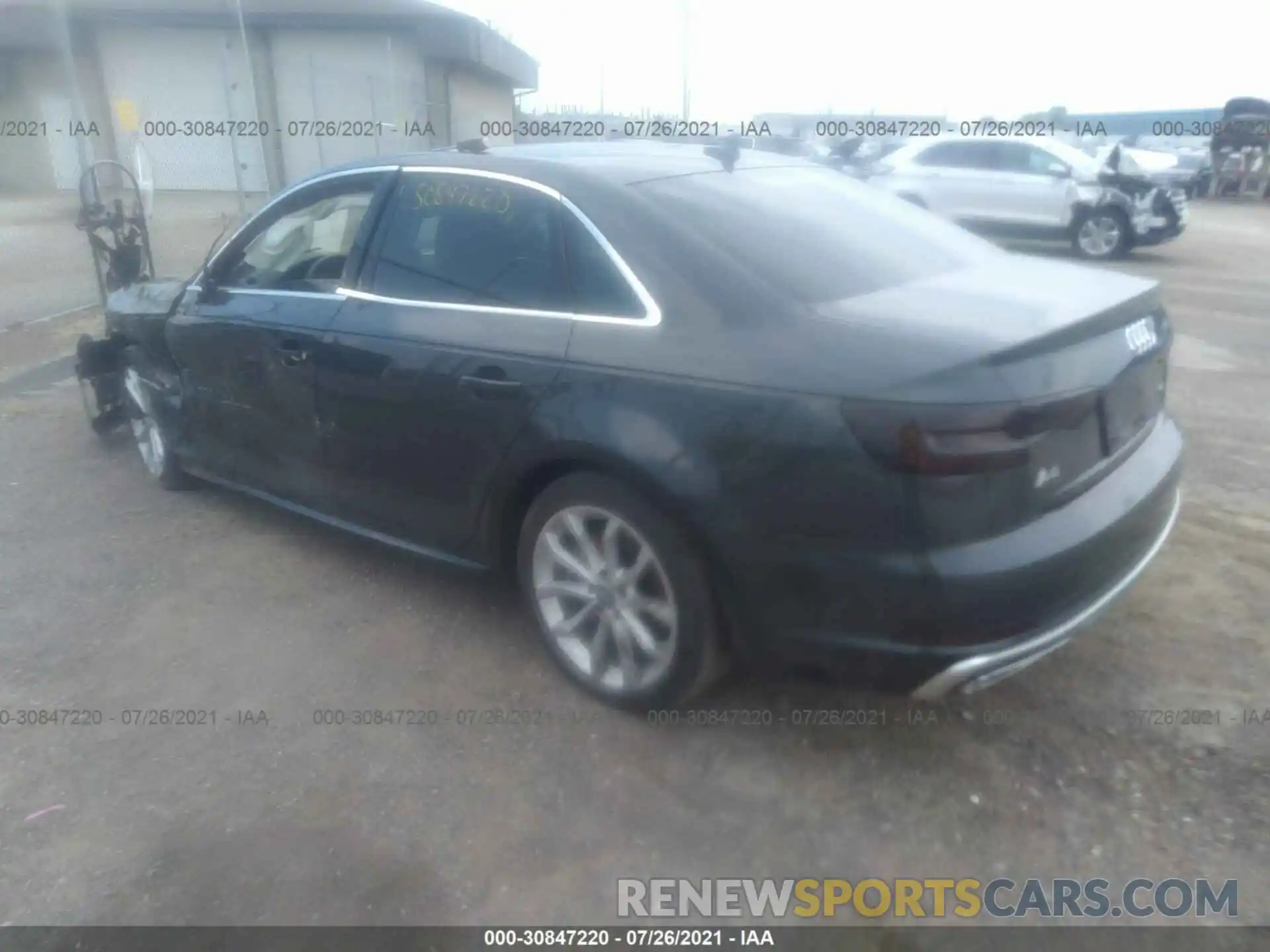 3 Photograph of a damaged car WAUDNAF4XKN007723 AUDI A4 2019