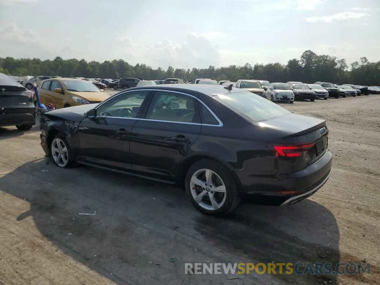 2 Photograph of a damaged car WAUDNAF4XKN019936 AUDI A4 2019