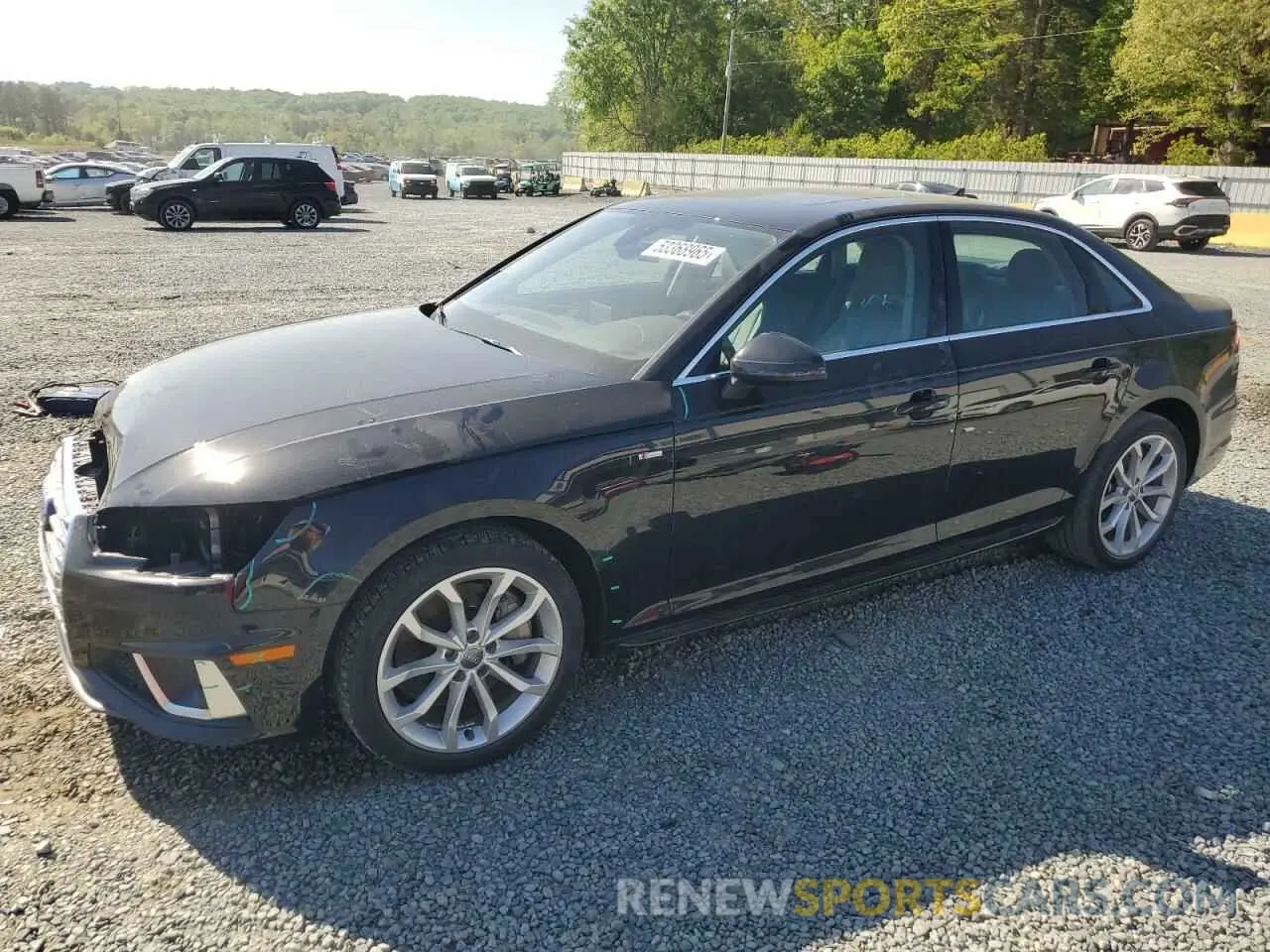 1 Photograph of a damaged car WAUDNAF4XKN020004 AUDI A4 2019