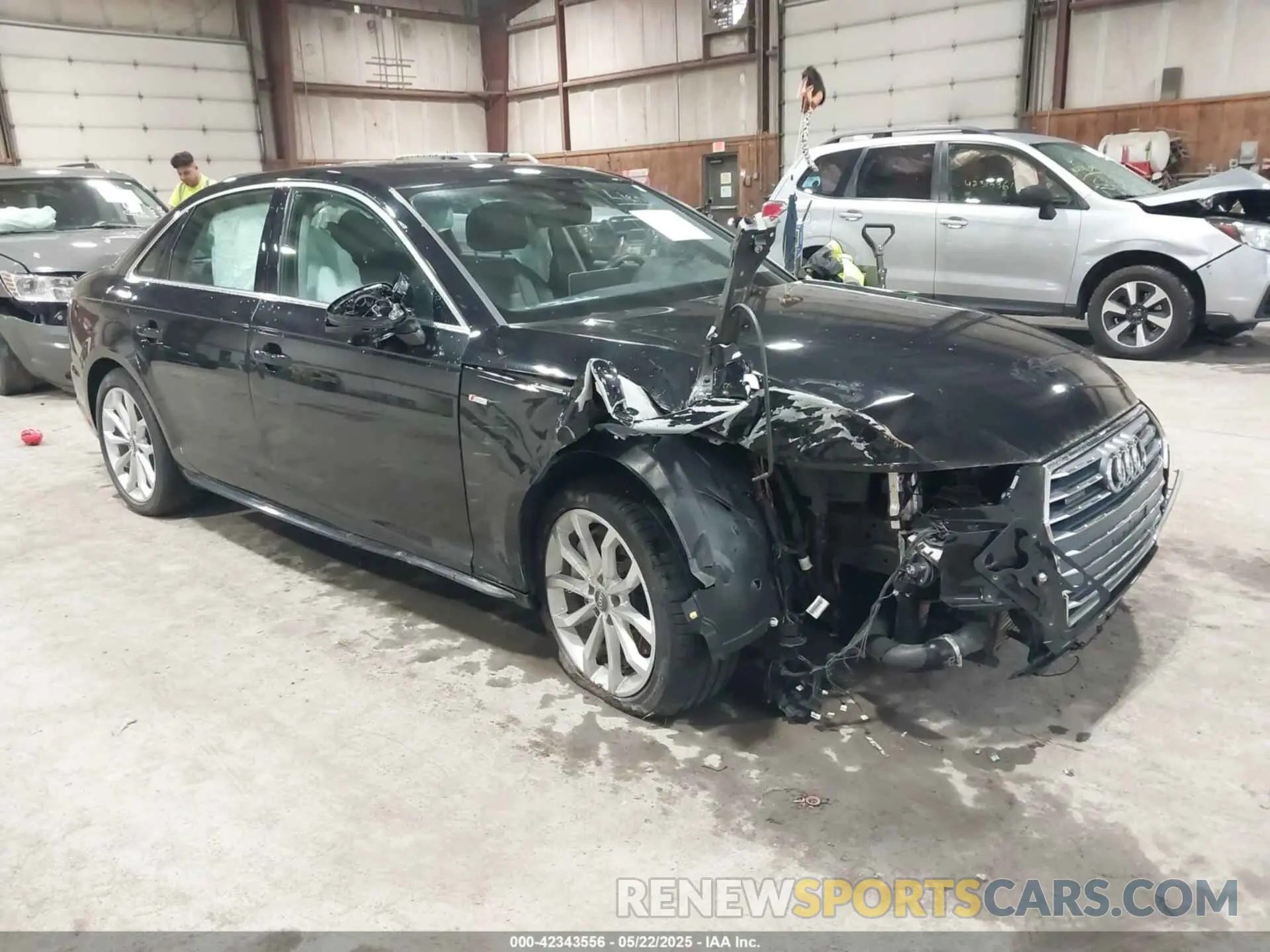 1 Photograph of a damaged car WAUENAF40KA008374 AUDI A4 2019
