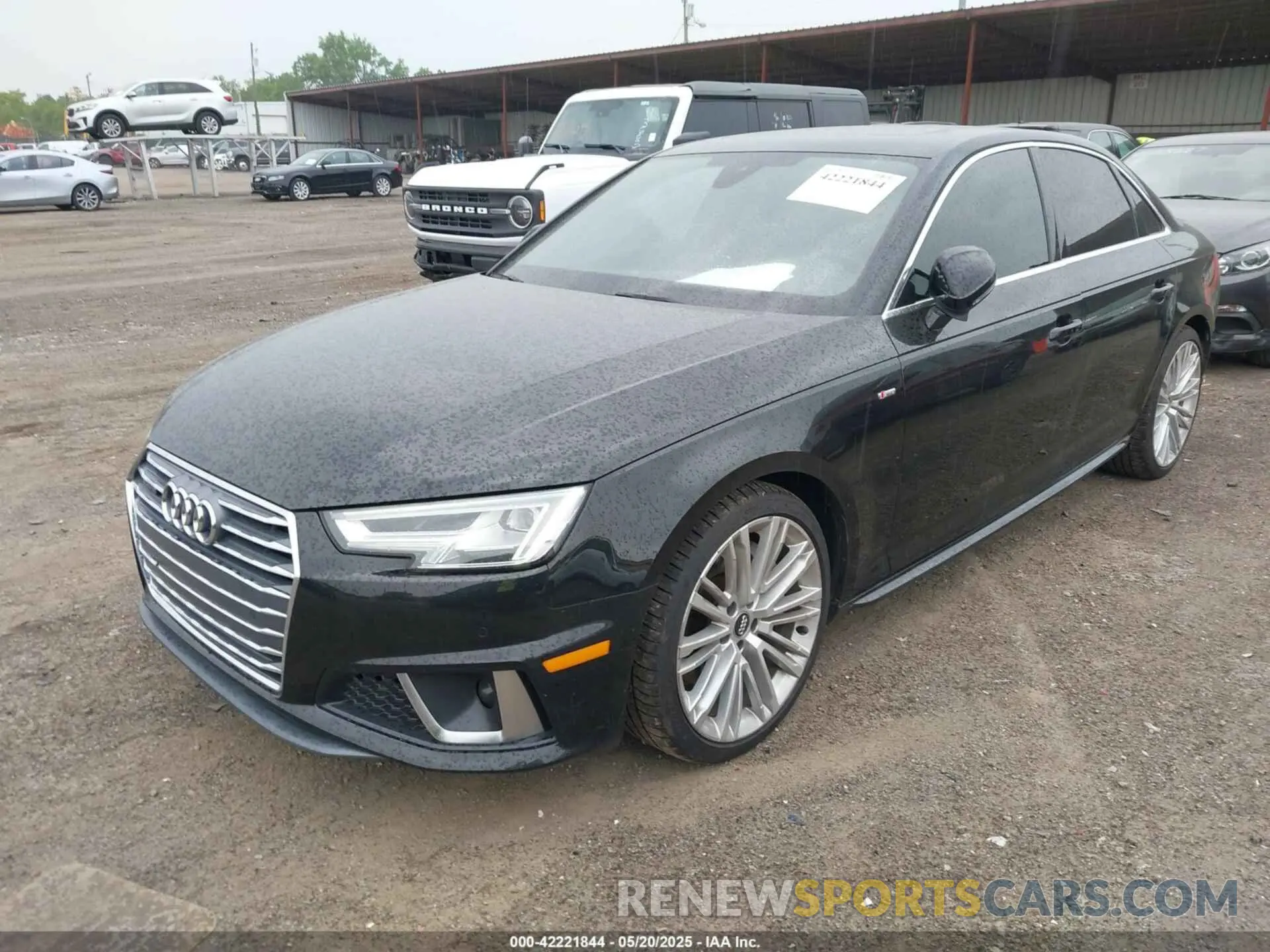 2 Photograph of a damaged car WAUENAF40KA021383 AUDI A4 2019