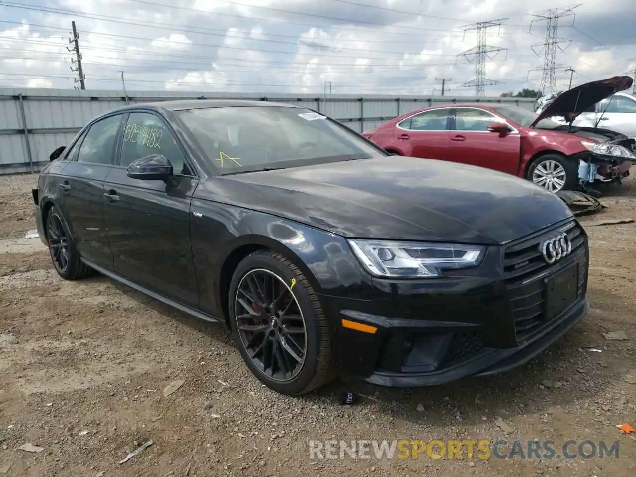 1 Photograph of a damaged car WAUENAF40KA056747 AUDI A4 2019