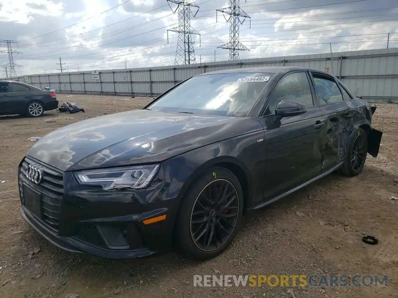 2 Photograph of a damaged car WAUENAF40KA056747 AUDI A4 2019