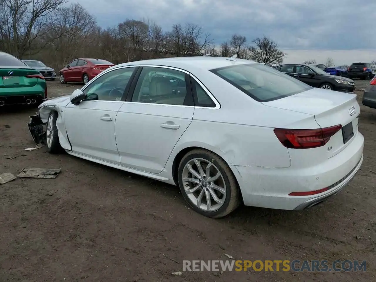 2 Photograph of a damaged car WAUENAF40KA111665 AUDI A4 2019