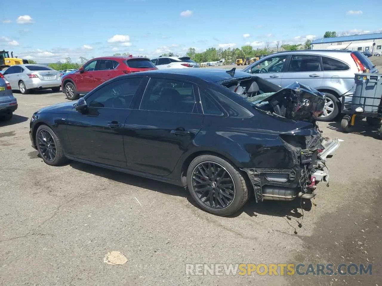 2 Photograph of a damaged car WAUENAF40KA112220 AUDI A4 2019