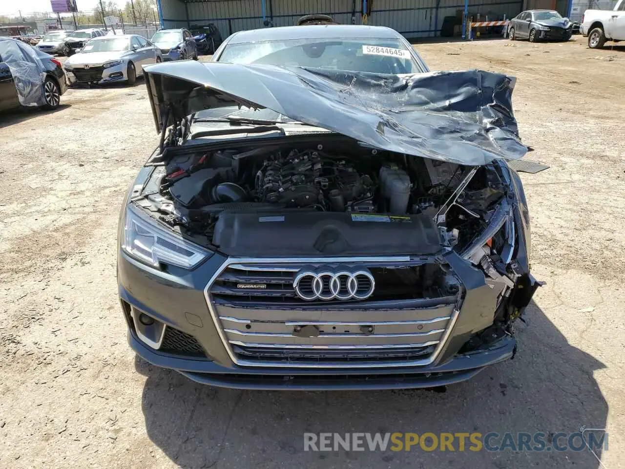 5 Photograph of a damaged car WAUENAF40KN015544 AUDI A4 2019