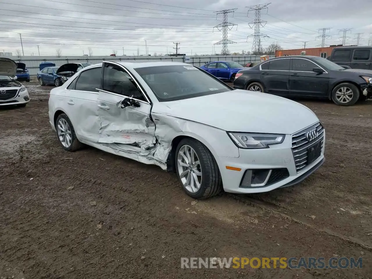 4 Photograph of a damaged car WAUENAF40KN020677 AUDI A4 2019