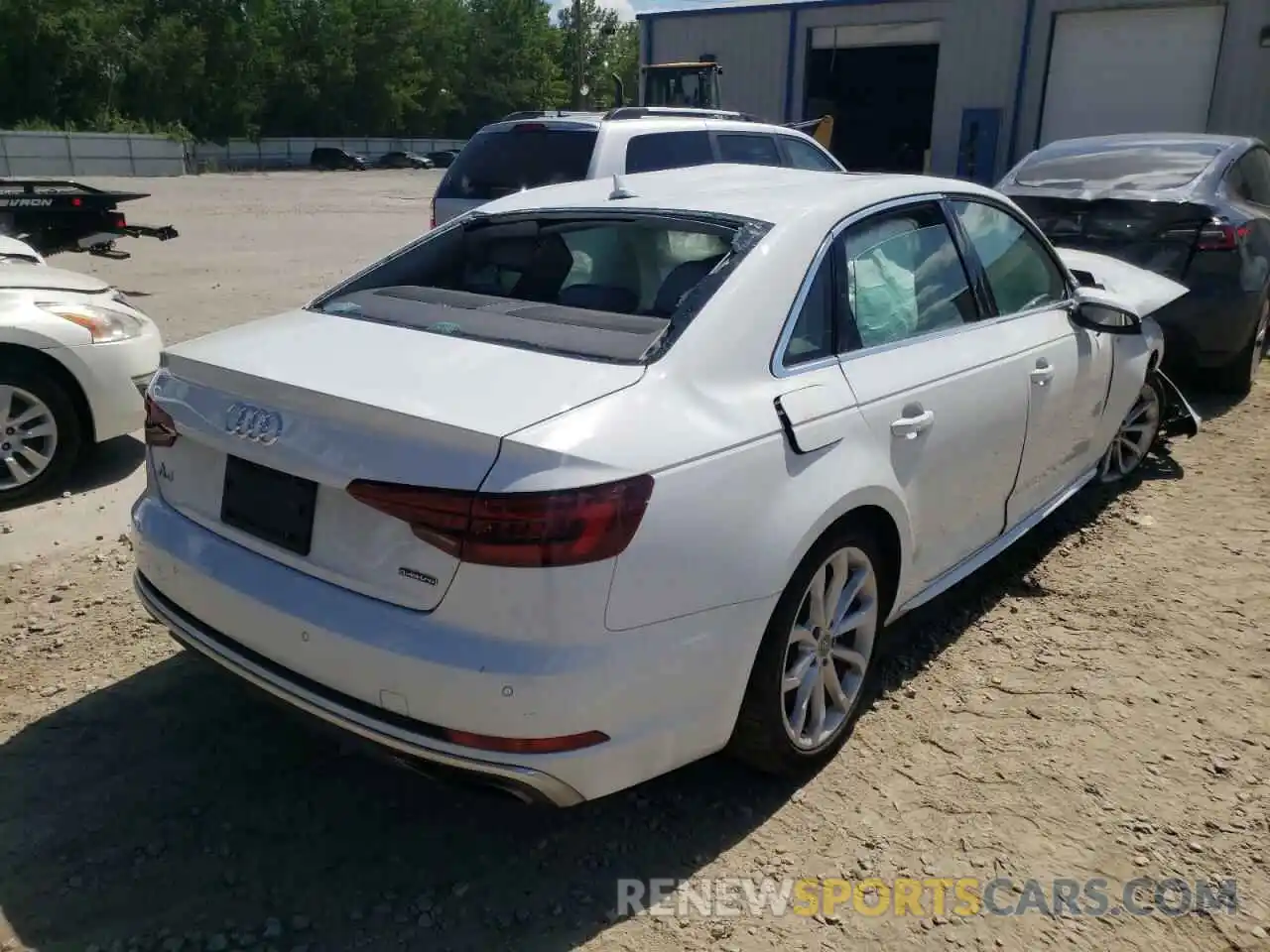 4 Photograph of a damaged car WAUENAF41KA027080 AUDI A4 2019