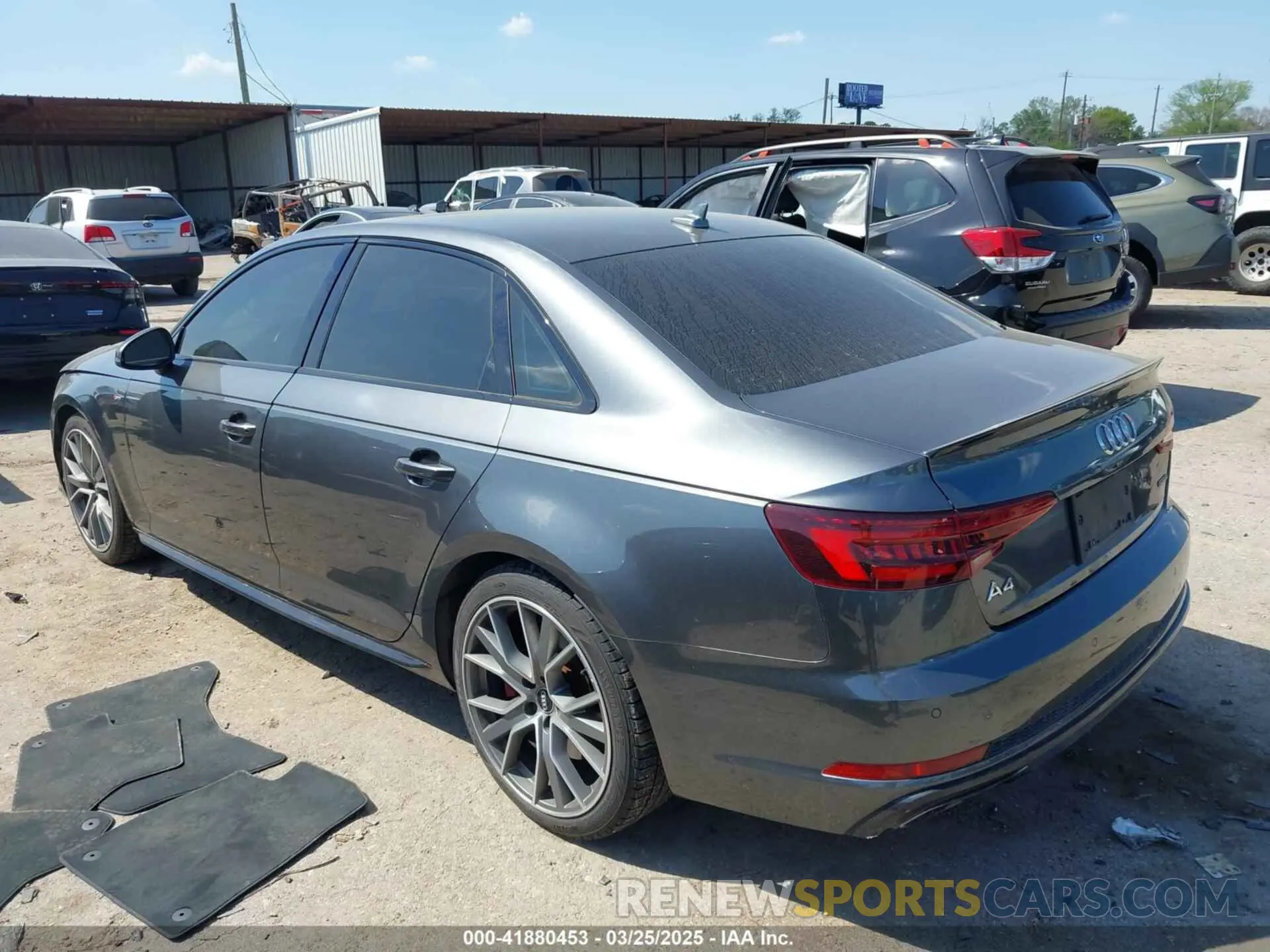 3 Photograph of a damaged car WAUENAF41KN016542 AUDI A4 2019