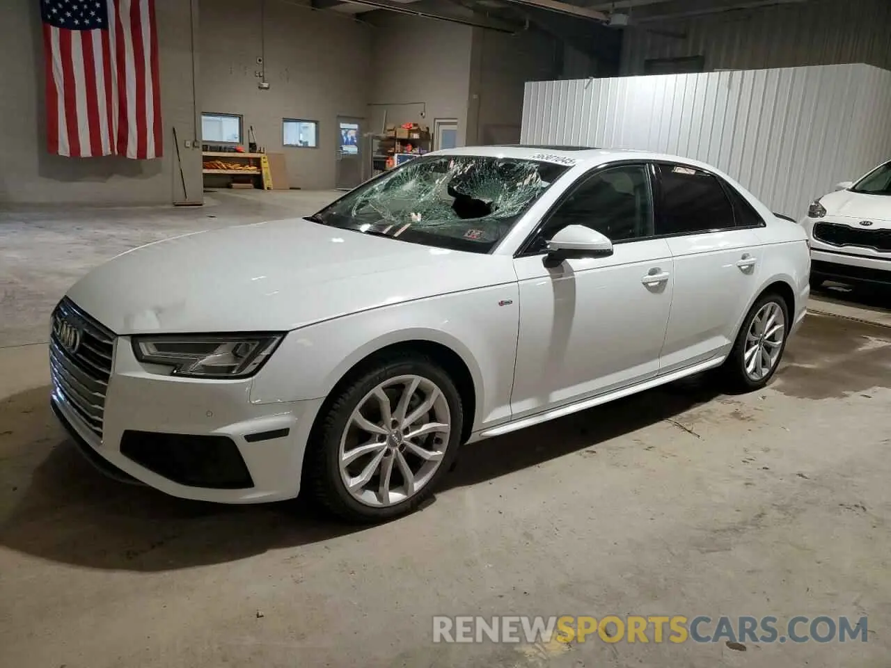 1 Photograph of a damaged car WAUENAF42KA014130 AUDI A4 2019