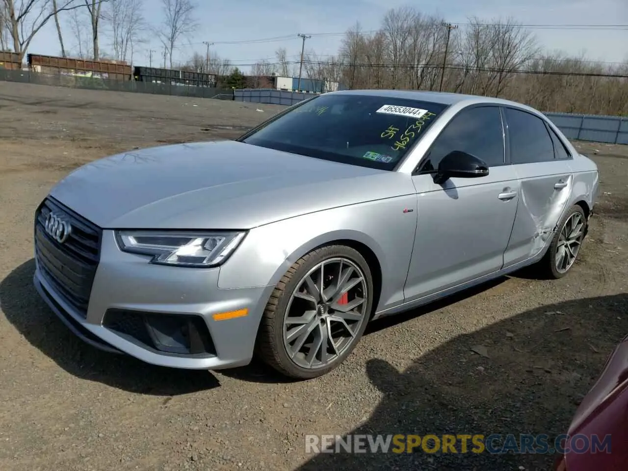 1 Photograph of a damaged car WAUENAF42KA044955 AUDI A4 2019