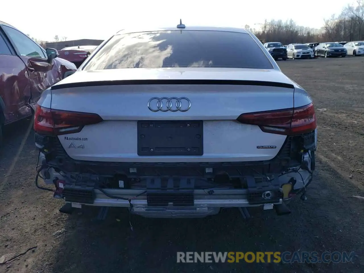 6 Photograph of a damaged car WAUENAF42KA044955 AUDI A4 2019